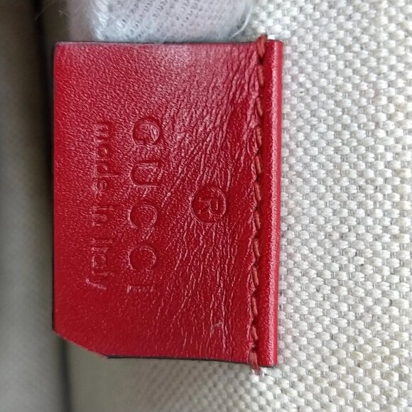Authentic Gucci Shoulder Bag Red Leather mn828-120826 - Picture 15 of 16